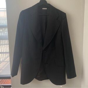 Miu Miu Quiet Luxury Black Blazer